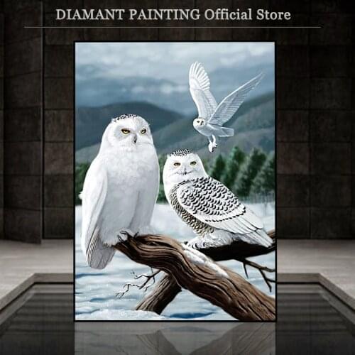 Full Square / Round Drill Diamond Painting 5D Owl DIY Diamond Art Embroidery Animal New Arrival Mosaic Home Decor Sale