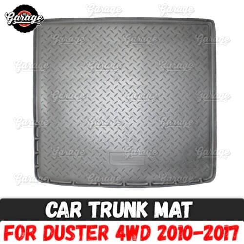 Car trunk mat for Renault Duster 4WD 2010-2014 / 2015-2017 accessories protect of carpet floor cover of rear luggage car styling