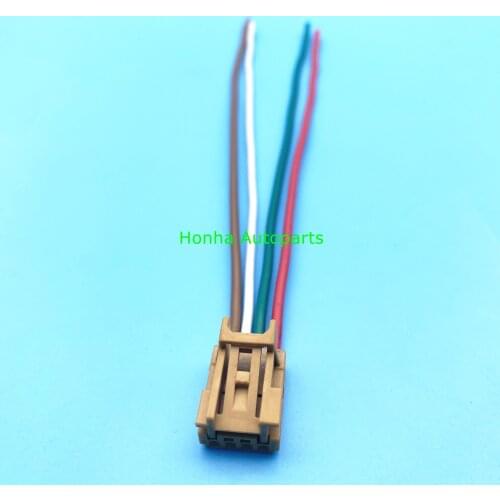 Free Shipping 4pin Automotive female connector for rearview mirror adjustment door backlight plug 8K0 973 754 A wire harness