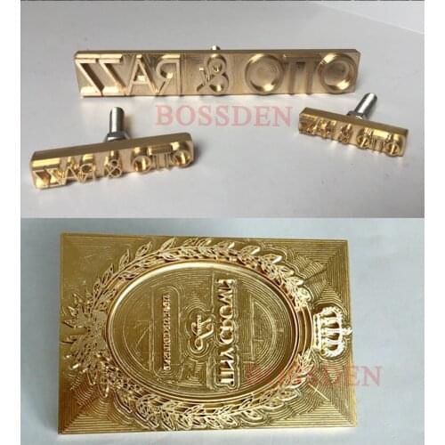 BOSSDEN Logo Custom Design Leather Hot Foil Embossing Stamping Leather Craft Handmade Carving Alphabet Leather Stamp Mold Die