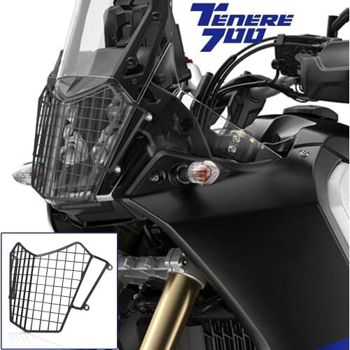 FOR YAMAHA TENERE 700 2019 2020 2021 Motorcycle TENERE700 19 20 21 Headlight Head light Protector cover Grille grill Protector