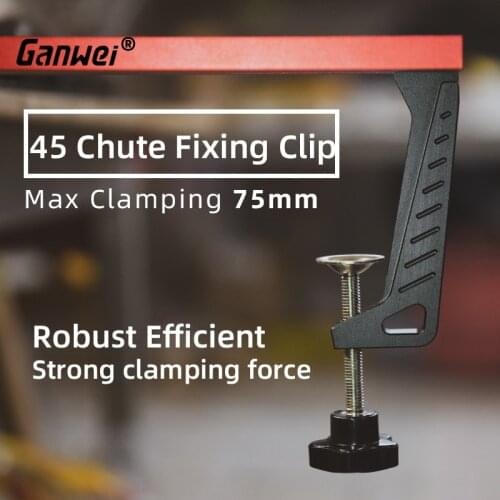 Ganwei Woodworking Type 45 Chute Fixing Clip T-slot Miter Track Securing Aluminum Alloy Clip
