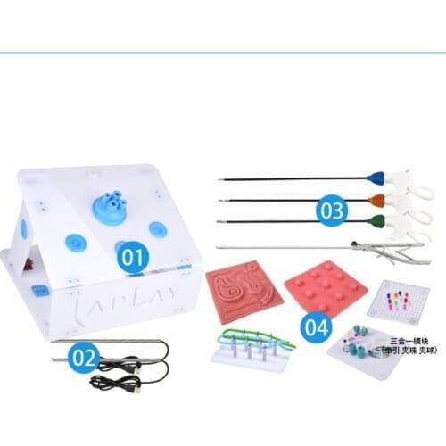 Laparoscopy simulation training box gynecological practice laparoscopic surgery simulation training 30 degree camera