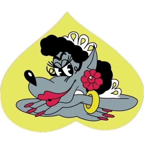 Creative Love Sexy Wolf Funny Car Sticker Pvc High-quality Auto Body Window Fashion Waterproof Exquisite Decal Decoration