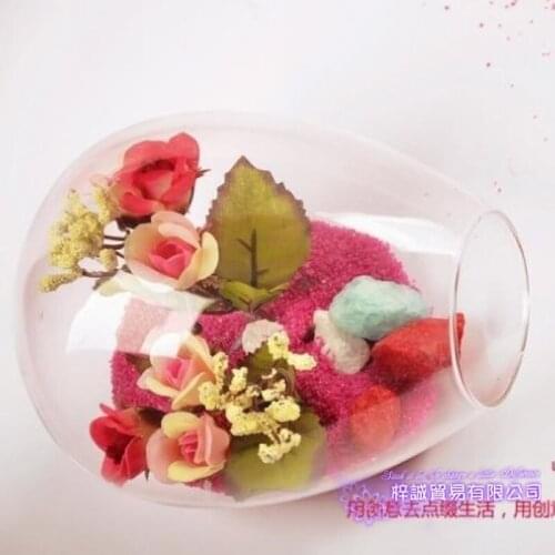 Round Vase Terrarium Glass Pots Flower Pot Vases Tabletop Wedding Decoration Blow Pots Round Terrarium