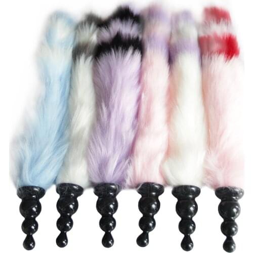 Best Selling Personality Tail Anal Plug Adult Sex Toy Anal Plug Artificial Dog Sexy Fox Tail Adult Sex Toy Role Playing Flirting