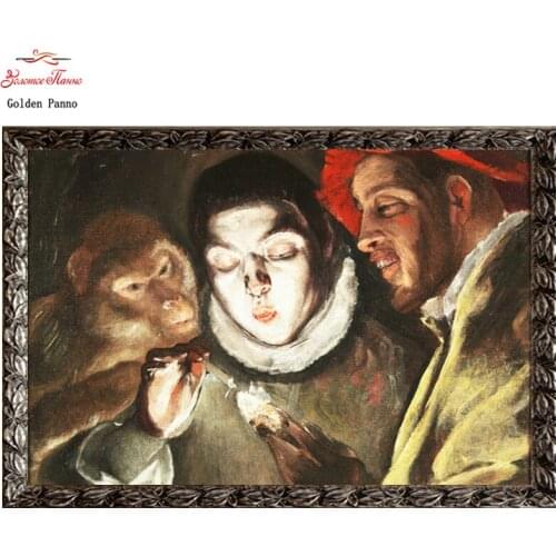 Golden Panno Needlework DIY DMC Cross stitch Sets For Embroidery kits Precise unprinted religion Patterns Counted Cross-stitch