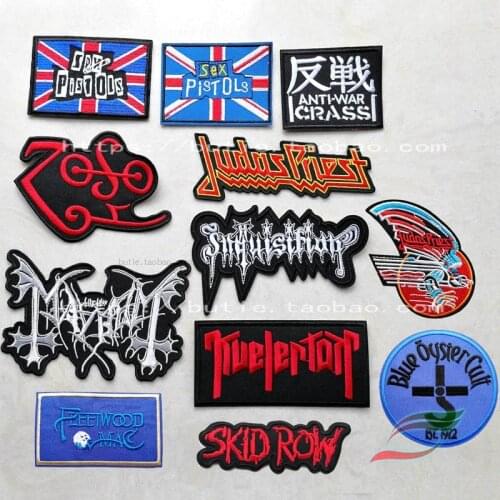 Adhesive Cloth Sticker A270 Badge Punk Anti-War Band Metal Rock Style Clothes Armband Armband Patch Sticker