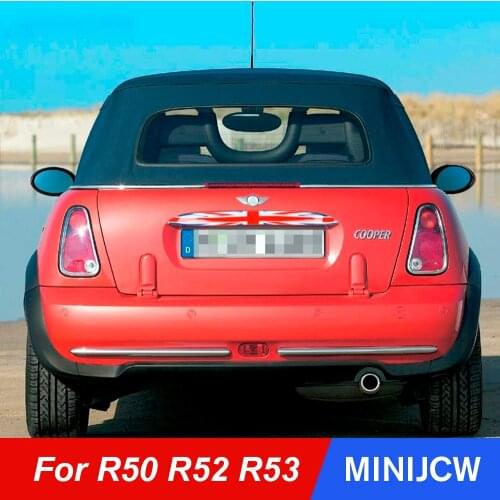 Union Jack Car Rear Trunk Door Cover ABS Sticker Protector Trim Moulding Modification for Mini Cooper Hatchback R50 R52 R53