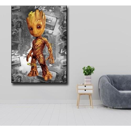 Disney Marvel Superhero Posters Guardians of the Galaxy Movie Posters Home Childrens Room Decoration Canvas Cuadros Decor