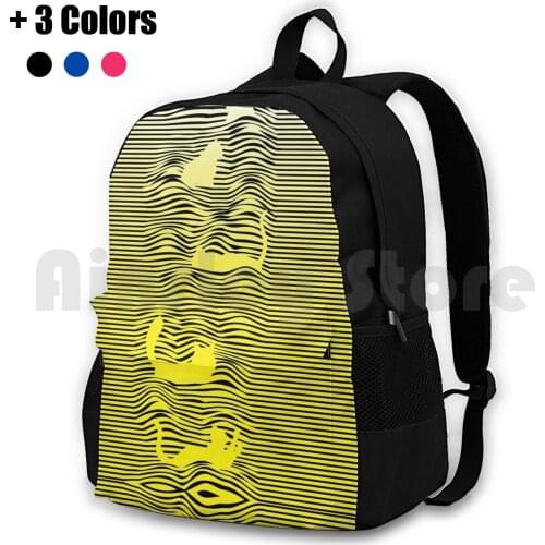 Cat Division-Furry Pleasures White Outdoor Hiking Backpack Riding Climbing Sports Bag Cat Cats Music N Roll Soft