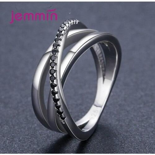 Hot Sale 925 Silver Adjustable Open Ring Fashion Trend Retro Forth Layer Cross Irregular Ring Party Gift Wholesale