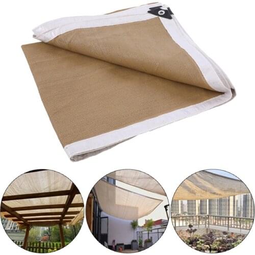 Net Beige Sunshade High Quality Sun Shelter Car Roof Shade Cover Net Garden Plant Shelter Balcony Fence Safety Privacy Netting
