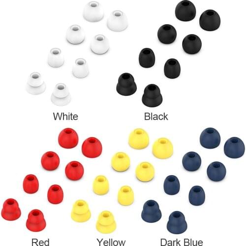 1 Set Silicone Ear Tip Earplugs Covers for Huawei FreeBuds 4i FreeLace Pro Earphone Earbuds Dust-proof Shell Replacement