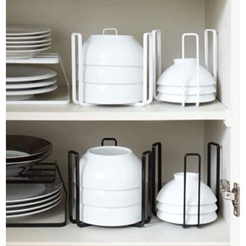 Japanese-Style Drain Dish Rack Storage Shelf Home Accessories Kitchen Cabinet Organizer Metal Drawer Drying Bowl Racks KA1022