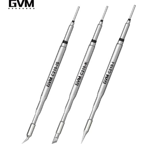 GVM C210 Series Integrated Design of Soldering Iron Tips and Heating Core Efficient Heat Conduction Temperature Recovery