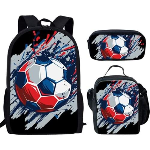 School Bags For Boys Football Basketball Printing Adorable Travel Bag Soccers Bags for teenage boys School Bags Mochila Escolar