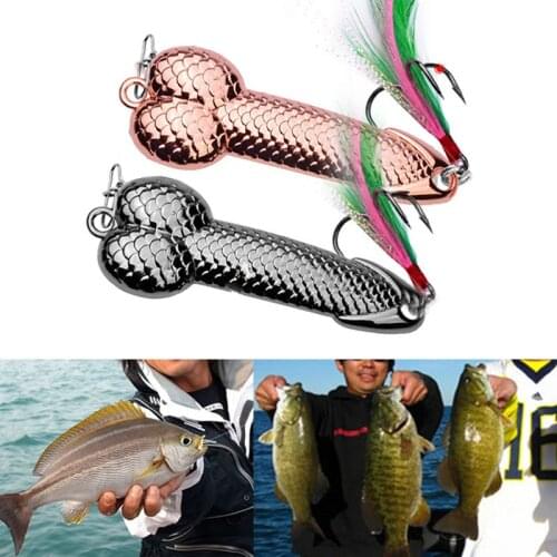 Hard Wear-resistant Vib Metal Wobble Fish Lures Spoon Feather Bait Hook Fishing Tackles Tools Wedkarstwo Leurre Truite Pesca