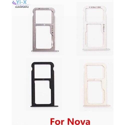 1PCS SIM Card Tray Slot Holder Adapter for Huawei Nova Phone Spare Parts
