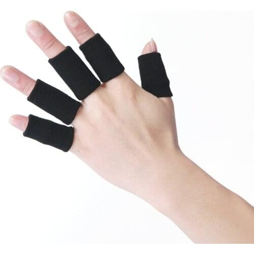 10PCS Sports Finger Guard Sleeve Elastic Thumb Protector Basketball Training Comfortable Guard Splint Sleeve Brace