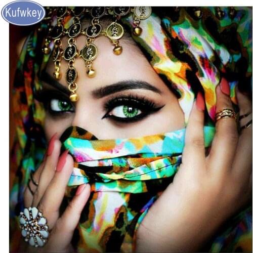 5d Diy Diamond Painting Cross Stitch mask women sticker Diamond Embroidery Crystal full square Diamond Mosaic puzzle 3d Pictures