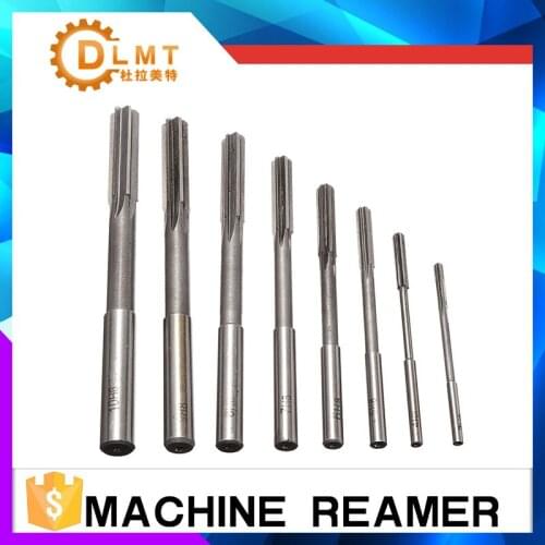 8pcs Hand Reamer 3/4/5/6/7/8/9/10mm Straight Shank H8 HSS Chucking Reamers Set Milling Cutter Tool For Bore Machining