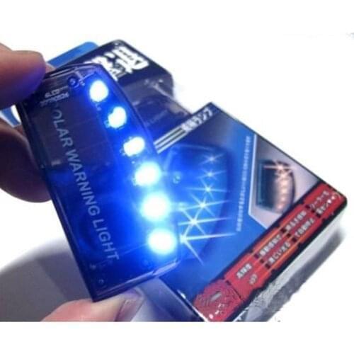 Car Sensor Security Warning Light 6 LED New Car Solar Charger Auto Car Burglar Alarm Lamp