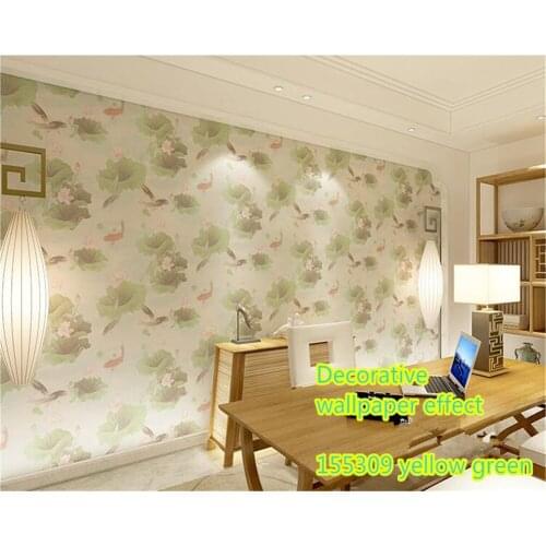 Beibehang Fashionable waterproof beautiful HD PVC wallpaper lotus living room bedroom TV background wall papel de parede behang