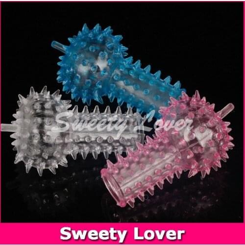 Free Shipping 5 Pieces Finger Sex Toys G Spot Clitoris Stimulation Finger Sleeve Adult Novelties Sex Product for Women 3 Colors