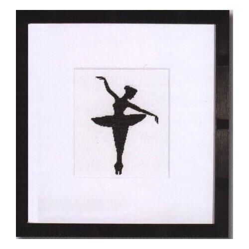 FREE Shipping Top Grade cross stitch kits Ballet Silhouette, Ballerina