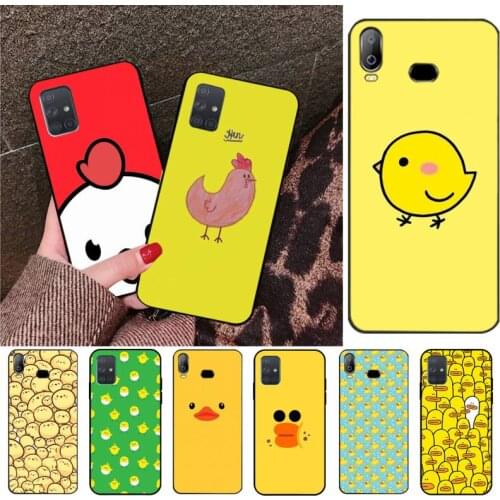 CUTEWANAN Cute Yellow Chickens Duck Phone Case Capa For Samsung A10 A20 A30 A40 A50 A70 A80 A71 A91 A51 A6 A8 2018
