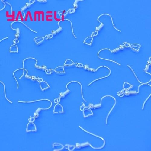 Top Quality Factory Price 925 Sterling Silver Hook Earring Findings For Jewelry Making Component Accessories Wholesale 20PCS