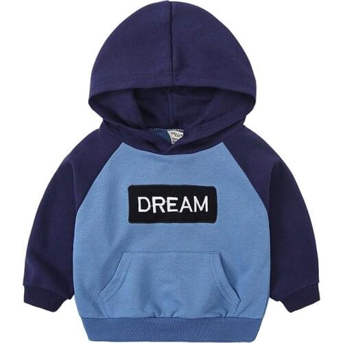 2020 Letter Cotton Boys Hoodies Autumn 2-8Year Kids Sweatshirts Full Sleeve Print Boys Clothing Hooded