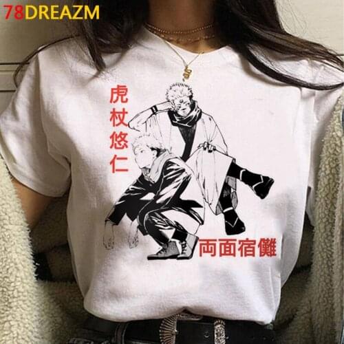 Jujutsu Kaisen Gojo Satoru Yuji Itadori summer top men harajuku 2021 streetwear harajuku kawaii clothes tshirt harajuku kawaii