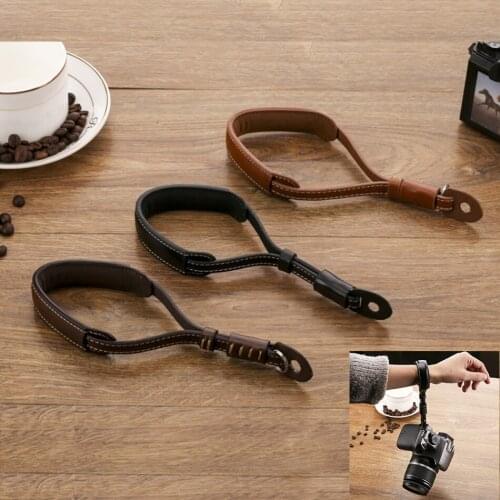 Camera Wrist Strap PU Leather Hand Strap Lanyard for Olympus EM10 E-M5II E-PL7 E-PL8 EP5 EPL5 E-PL6 SH1 SH2 SH3 E-M5 Wrist Strap