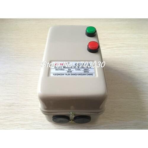 6.8-11A 380V Coil AC Contactor 5.5 Three Phase Motor Magnetic Starter 3 Pole