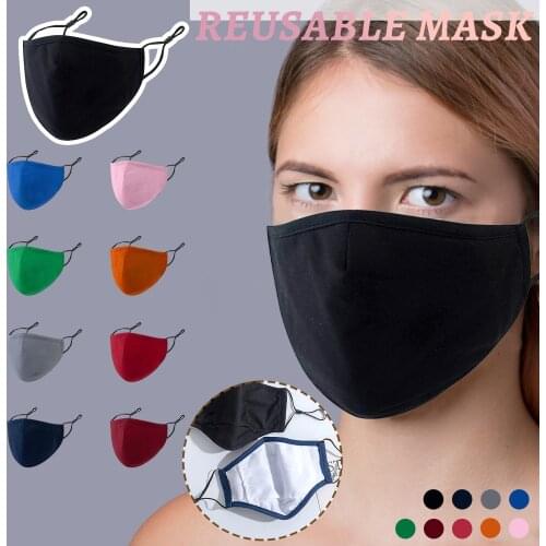 Halloween Cosplay Mask For Face Fashion Solid Cotton Facial Mask Reusable Warm Mask Mascarilla Reutilizable Masques Lavable