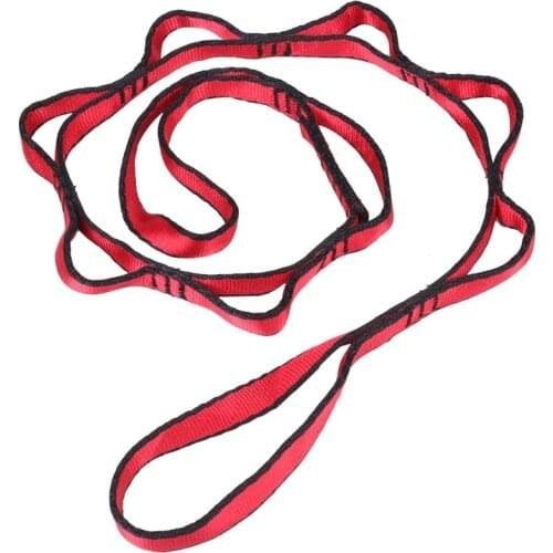 Climbing Nylon Chain Rope with Loop Yoga Hammock Hanging Strap Mountaineering Bandlet Sling 110cm Accessories Climbing Auxiliar