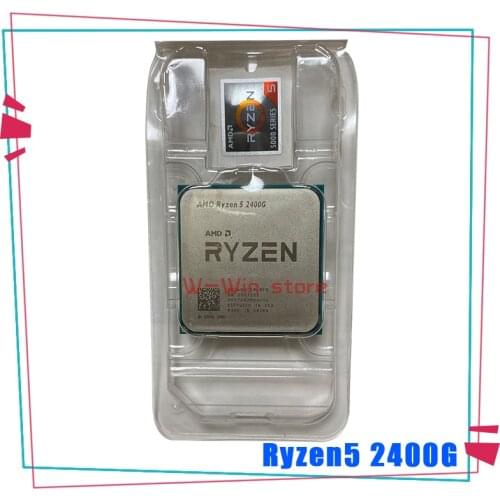 New AMD Ryzen 5 2400G R5 2400G 3.6 GHz Quad-Core Eight-Thread 65W CPU Processor YD2400C5M4MFB Socket AM4