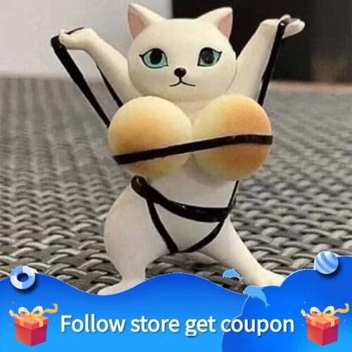 Enchanting Cat Pen Holder Black Cat Carrying Coffin Bracket Cute Funny Decoration Hand-made Home Decore Doll Weightlifting Cat