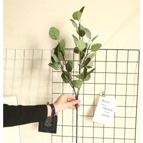 POP ITEM! 1Pc Fake Eucalyptus Greenery Home Office Decor Green Plant DIY Bridal Bouquet Wreath Artificial Greenery For Weddings