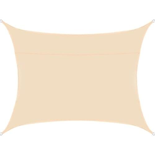 E56C Rectangular Outdoor Sun Shade Sail Garden Yard Anti-UV Awning Weather Resistant