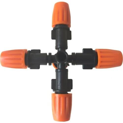 5-head Micro Irrigation System Fog Mist Cooling Nozzle Garden Greenhouse Adjustable Closable Spray Mist Nozzle