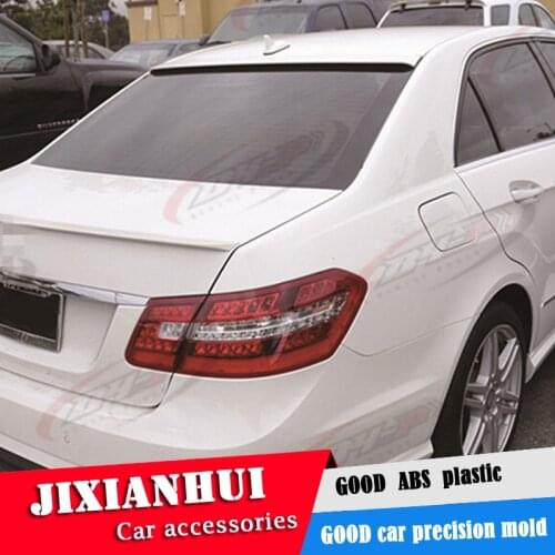 For W212 ROOF Spoiler 2008-2015 Mercedes-Benz W212 E-class E200 E260 Spoiler ABS plastic Material Car Rear Wing Color Spoiler