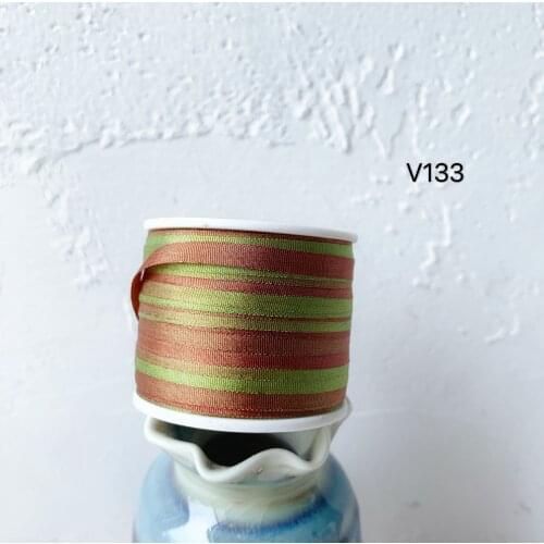 V133 A Roll Wholesale 2mm-36mm 100% Pure Silk Embroidery Ribbons Handcraft Supply Double Faced Thin Taffeta Silk Ribbon