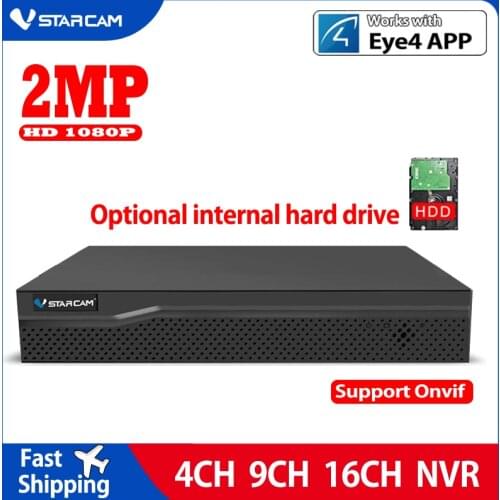 VStarcam HD 8CH NVR Audio input 9Channel Network Video Recorder for ip camera Security System CCTV System N8209