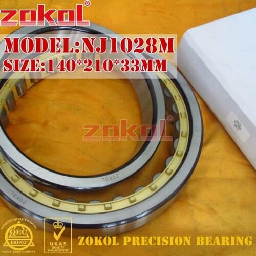 ZOKOL NJ1028 M bearing NJ1028M 42128H Cylindrical roller bearing 140*210*33mm
