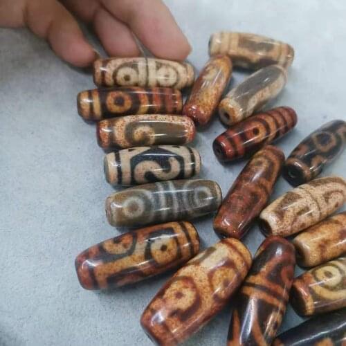 1pcs/lot natural red special Tibetan dzi agate A variety of totem patterns Rare and precious natural accessories gem jewelry diy