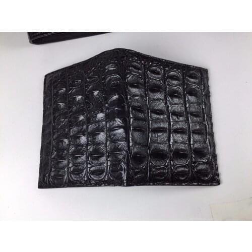100% genuine crocodile leather skin men wallets bank card holder, alligator skin men bank card holder coin case wallet