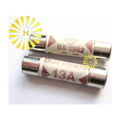 100PCS x BS1362 13A 15A 10A 20A 1A 2A 3A 5A 250V 6*25mm Ceramic Fuse For Multimeter Instrument